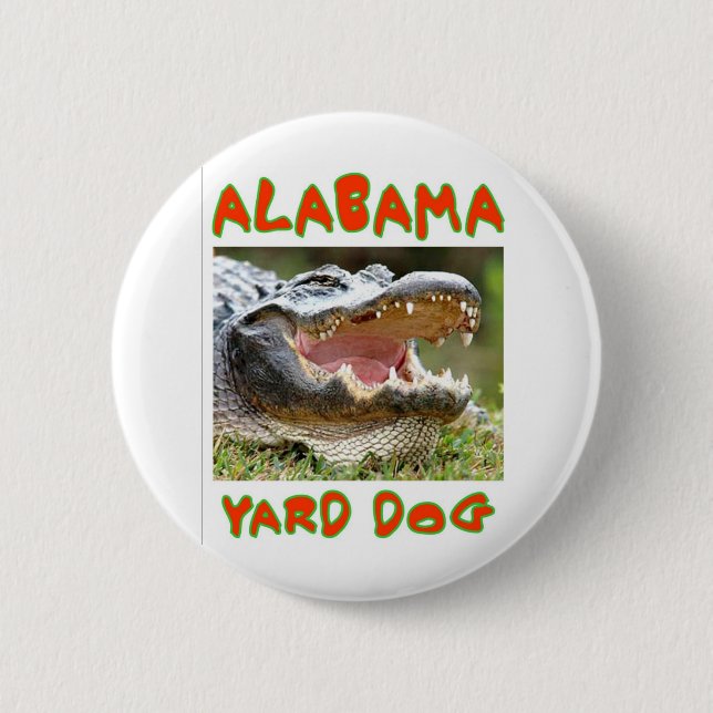 ALABAMA YARD DOG 6 CM ROUND BADGE (Front)