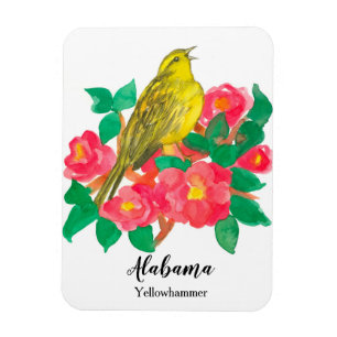 Alabama Yellowhammer State Bird Magnet