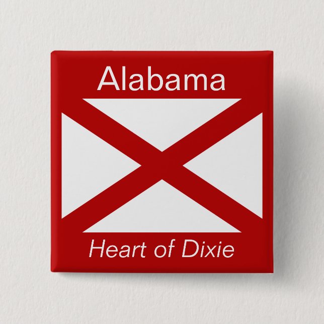 Alabaman Flag Button (Front)