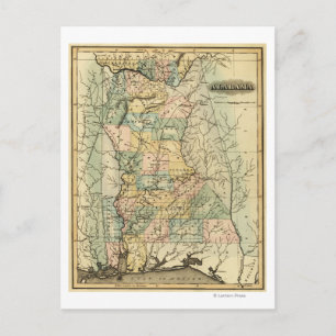 AlabamaPanoramic MapAlabama Postcard