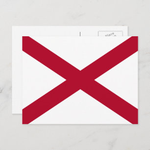Alabamian Flag, Flag of Alabama Postcard