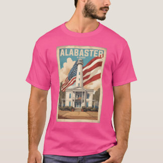 Alabaster Alabama USA Vintage Travel Tourism Overs T-Shirt