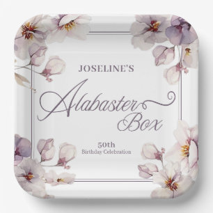 Alabaster Box Birthday  Paper Plate