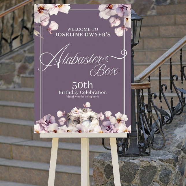 Alabaster Box Birthday Welcome Sign (Creator Uploaded)