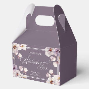 Alabaster Box Purple Birthday Favour Box