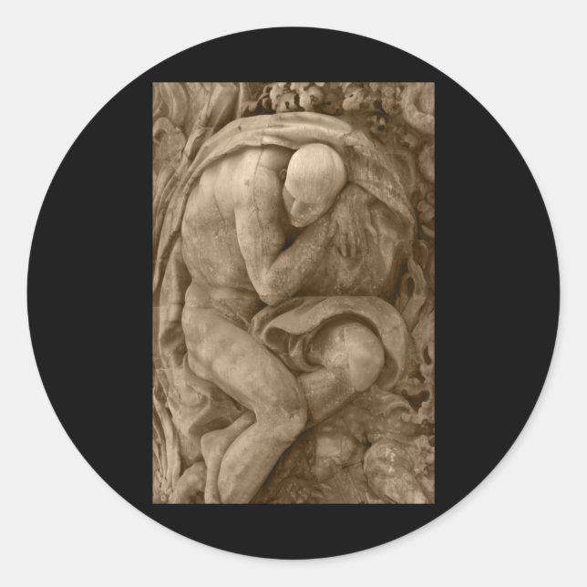 Alabaster Carving Valencia Tint Vertical Sticker  (Front)