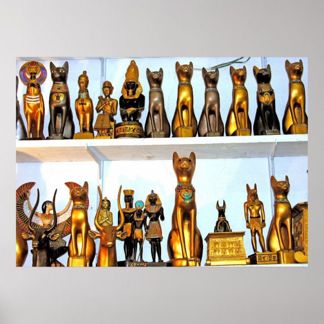 Alabaster Egyptian Figurines(1) Poster (Front)