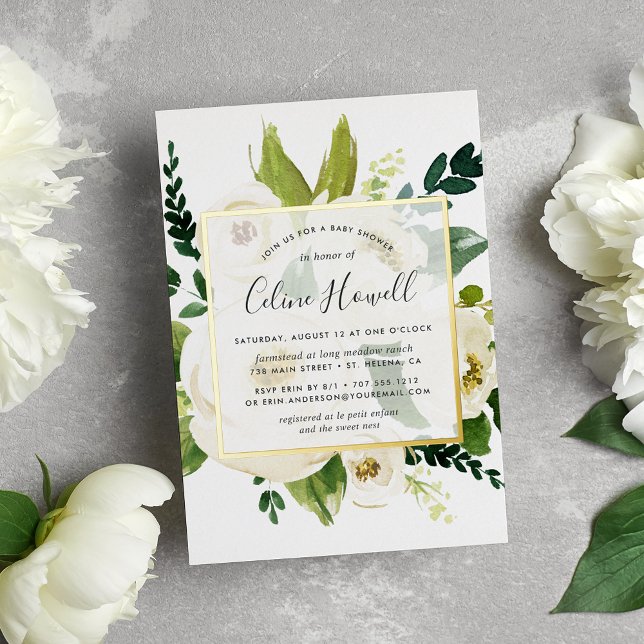 Alabaster Floral Baby Shower Gold (Creator Uploaded)