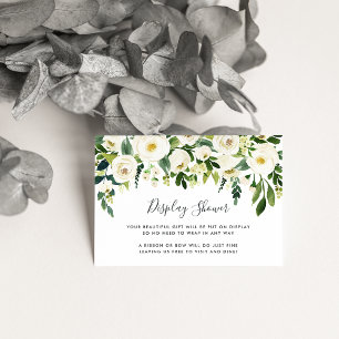 Alabaster Floral Display Shower Card