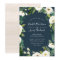 Alabaster Floral Frame Wedding Invitation