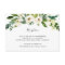 Alabaster Floral Reception Card