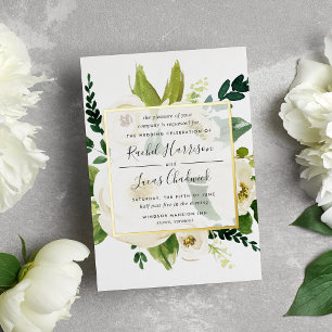 Alabaster Floral Wedding Gold