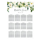 Alabaster Floral Wedding Seating Chart