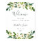 Alabaster Floral Wedding Welcome