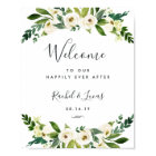 Alabaster Floral Wedding Welcome
