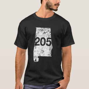 Alabaster Hoover Birmingham Area Code 205 Shirt, A T-Shirt