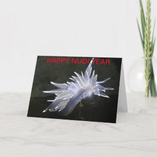 Alabaster Nudibranch Card - New Year
