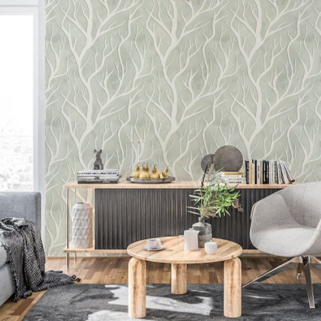 Alabaster Sage Tree Branches Wallpaper (Creator Uploaded)