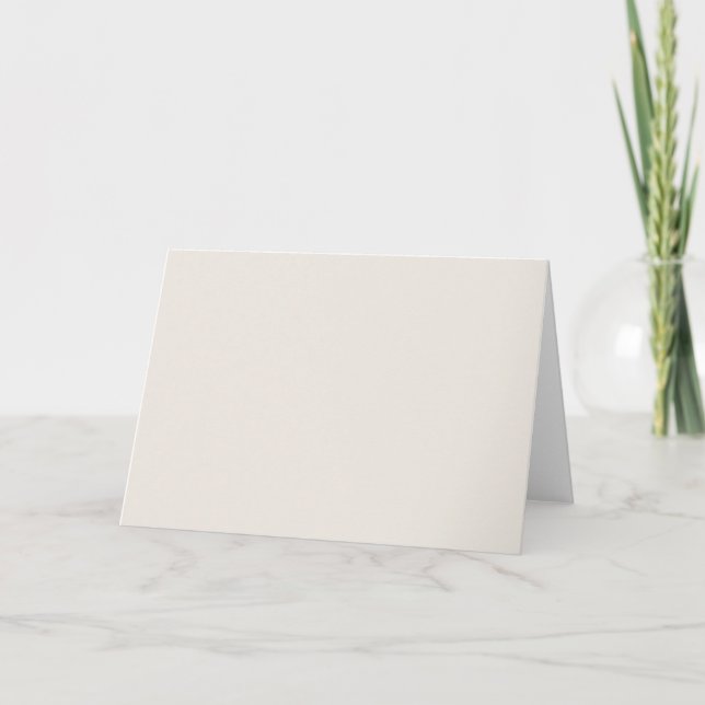 Alabaster Solid Colour Customise It Card (Front)