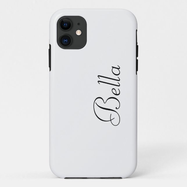 Alabaster Solid Colour | Minimalist Name Case-Mate iPhone Case (Back)