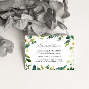 Alabaster   Wedding Hotel Accommodation Cards