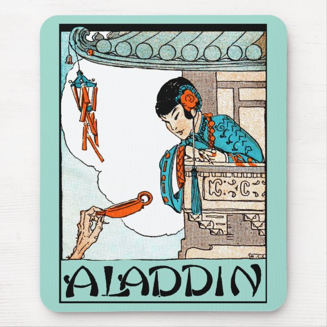 Aladdin Chinese Vintage Magic Lantern  Mouse Mat (Front)