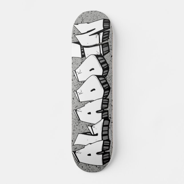 ALADDIN GRAFFITI NAME SKATEBOARD CUSTOM SKATE DECK (Front)