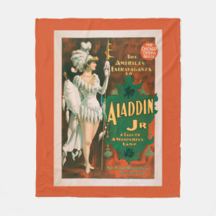 Aladdin Jr. Tale of a Wonderful Lamp Theatre 2 Fleece Blanket