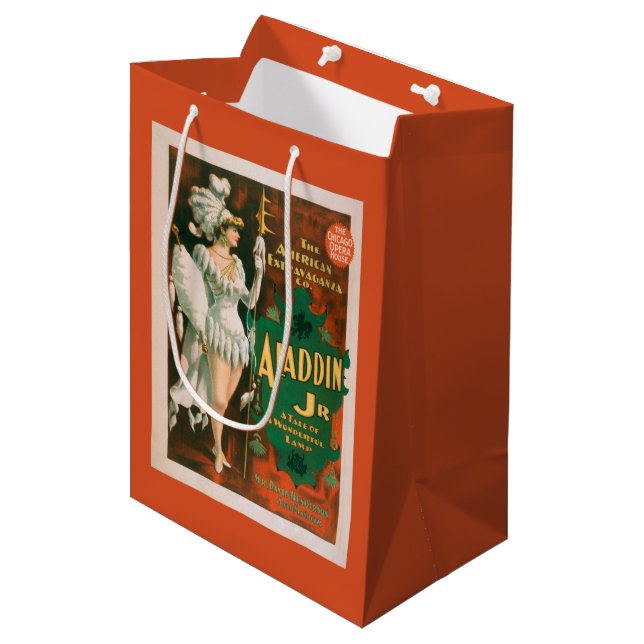 Aladdin Jr. Tale of a Wonderful Lamp Theatre 2 Medium Gift Bag (Front Angled)