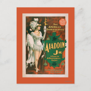 Aladdin Jr. Tale of a Wonderful Lamp Theatre 2 Postcard