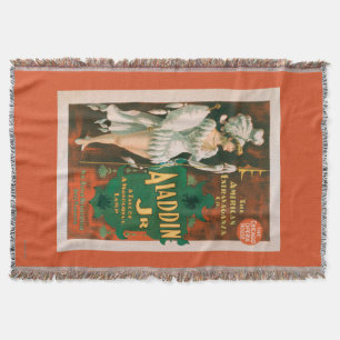 Aladdin Jr. Tale of a Wonderful Lamp Theatre 2 Throw Blanket