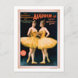 Aladdin Jr. Tale of a Wonderful Lamp Theatre Postcard