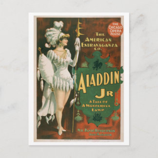 "Aladdin Jr" Vintage Theatre Postcard