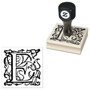 Aladdin O'Brien Capital Letter E Rubber Stamp