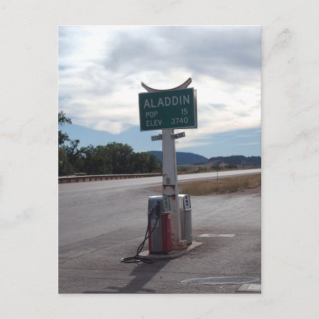 Aladdin, WY Postcard (Front)