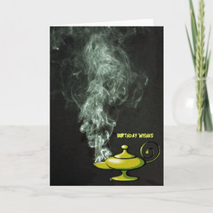 Aladdin's Lamp Birthday Card