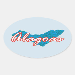 Alagoas Oval Sticker