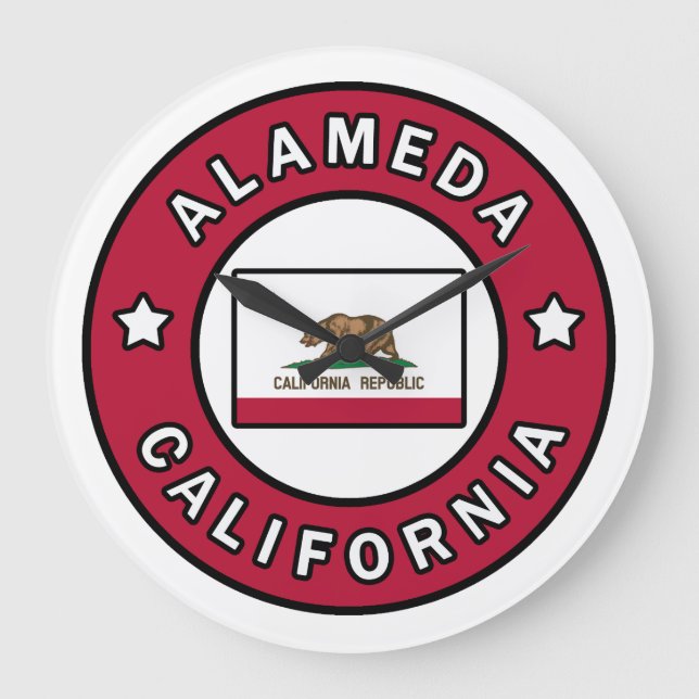 Alameda California Large Clock (Front)