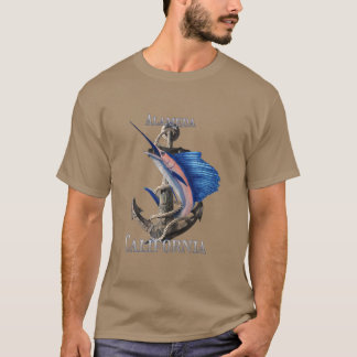 Alameda California Swordfish Marlin Ocean Fishing T-Shirt