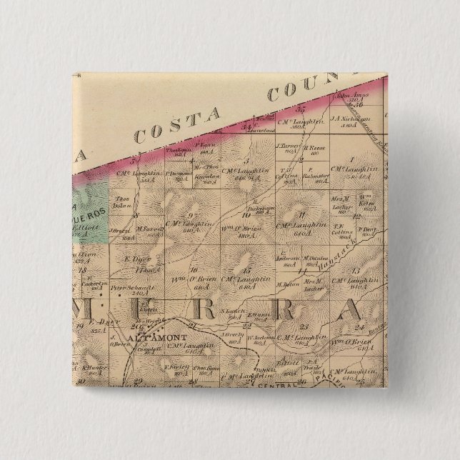 Alameda Co 8 15 Cm Square Badge (Front)