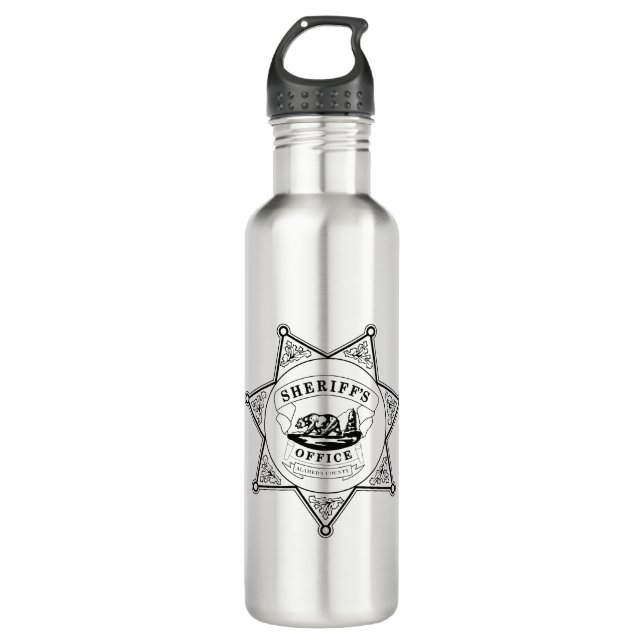Alameda County California Sheriff Badge 710 Ml Water Bottle (Front)
