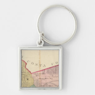 Alameda County map Key Ring