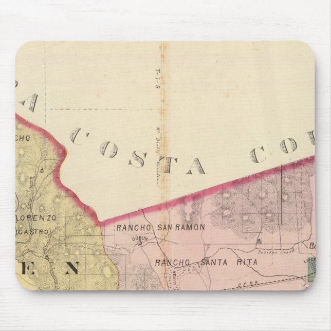 Alameda County map Mouse Mat (Front)