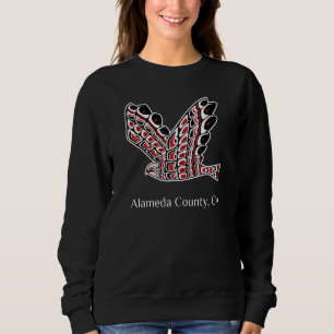 Alameda County Red-Tailed Hawk Native American Bir Sweatshirt