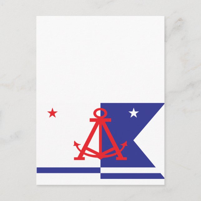 Alameda flag postcard (Front)