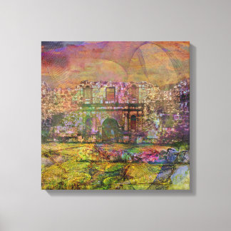Alamo - After The Fall - Square Canvas Art