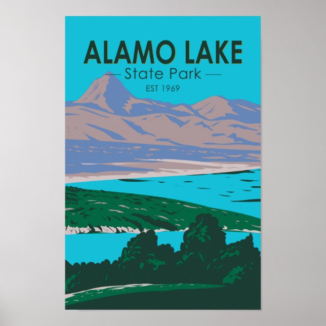 Alamo Lake State Park Arizona Vintage  Poster (Front)