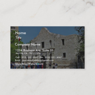 Alamo San Antonio Forts Texas Business Card