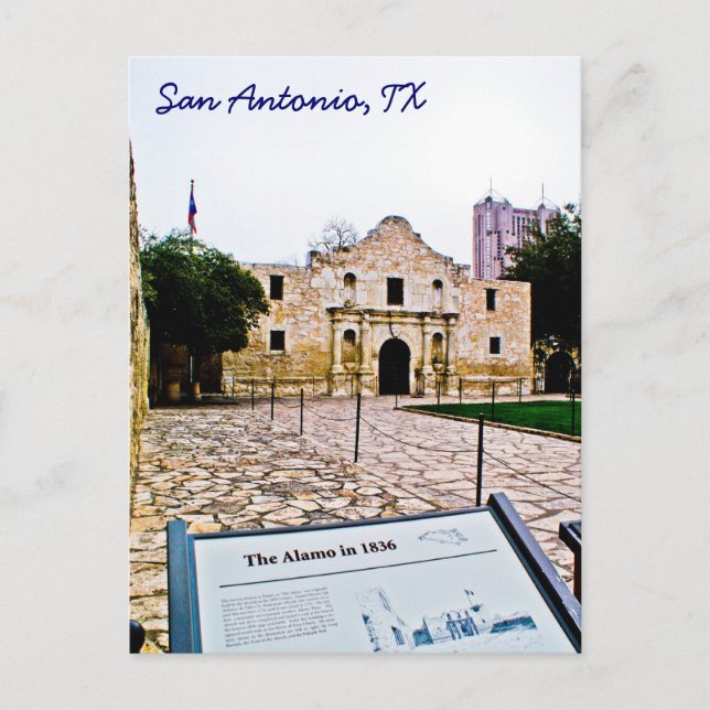 Alamo, San Antonio Postcard (Front)