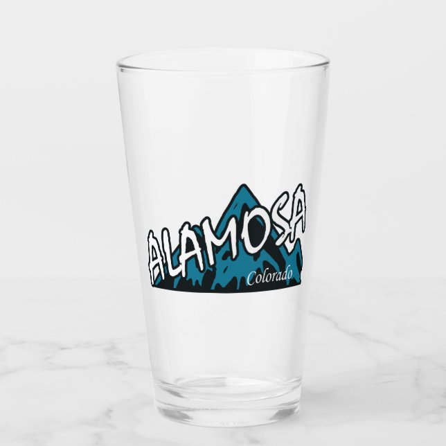Alamosa Colorado Mountains Glass (Front)
